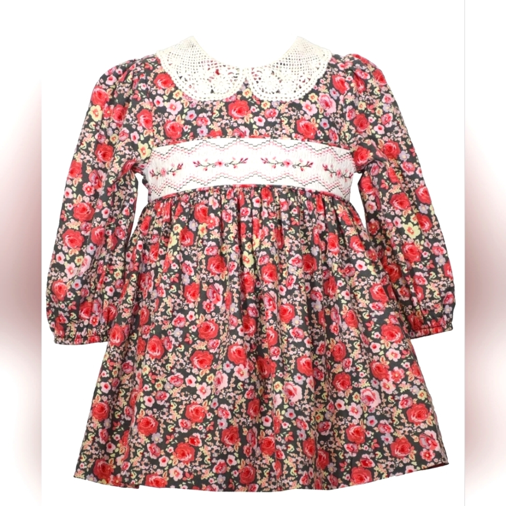 Lot of 3 Holiday dresses. Size 6-12, 9&12 months. Carter's, Janie&Jack, Bonnie's